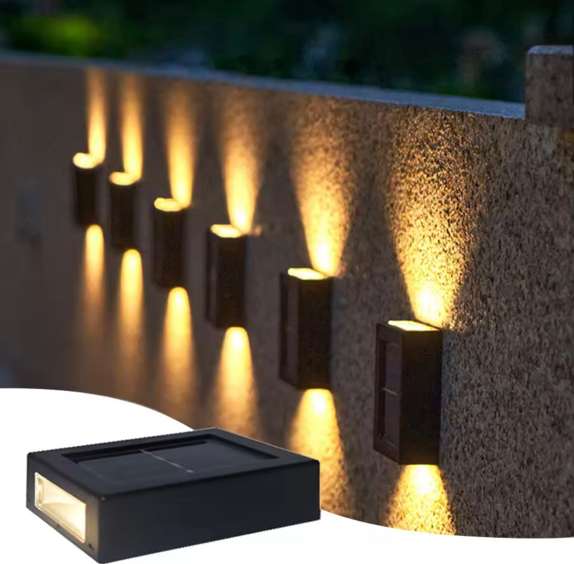 Solar Light Outdoor Up and Down Wall Washer Light Waterproof Solar Lamp for Garden Street Landscape Balcony Yard Porch Decor