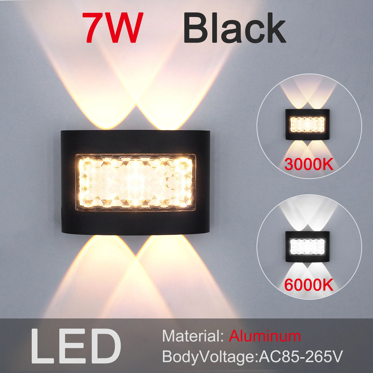 Modern Waterproof LED Wall Sconce