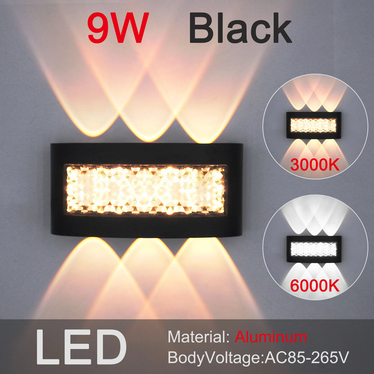 Modern Waterproof LED Wall Sconce