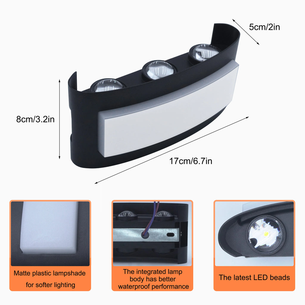 Modern Waterproof LED Wall Sconce